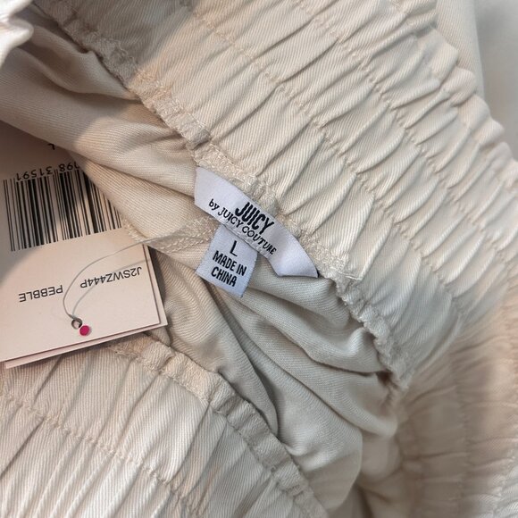 Juicy Couture NWT High Waist Joggers in Pebble Women's Size Large - Picture 7 of 9